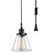 Globe Electric Jackson LEDシーリングライト マットブラック (60907) / LED CEILNG MTBLK 6.5"L