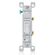 Leviton 抗菌加工済トグルスイッチ シングルポール ホワイト (A1451-2AW) / SWITCH TOG SINGL POLE WH