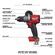 Milwaukee M18 Fuel ブラッシュレスコードレスハンマードリル (2804-20) / M18 FUEL BL HMR DRL 1/2"Milwaukee M18 Fuel ブラッシュレスコードレスハンマードリル (2804-20) / M18 FUEL BL HMR DRL 1/2"