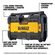 DEWALT ToughSystem 20 V 現場用ラジオ＆充電器 (DWST08810) / TOUGHSYSTEM MUSIC PLAYER