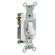 Leviton 3ウェイAC静音スイッチ 15A ホワイト (CS315-2WS) / SWITCH COMM 3WAY 15A WHT