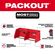 Milwaukee Packout Shop Storage ツールラック (48-22-8340) / TOOL RACK BK/RD 3.5"H