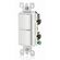 Leviton Decora 2連コンビネーションスイッチ (05641-0WS) / DECORA COMBINATION SWITC