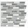 Smart Tiles 接着式壁用タイル モザイク グレー＆ホワイト 4枚入 6セット (SM1111G-04-QG) / WAL TILE CRND AGTI 9.73"