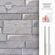 Smart Tiles 接着式壁用タイル Pietra Pozzuoli 2枚入 4セット (SM1220D-02-QG) / ADHSV TILE PTRA POZL 2PC