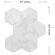 Smart Tiles 接着式壁用タイル Hexa Yule 4枚入 6セット (SM1190G-04-QG) / ADHSV TILE HEXA YULE 4PC