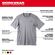 Milwaukee Workskin 軽量半袖Tシャツ グレー XXLサイズ (414G-2X) / TEE SHRT LTWT SS GRY XXL