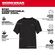 Milwaukee 半袖ワークTシャツ ブラック Lサイズ (603B-L) / TEE SHIRT WORK BLK SS L