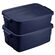 Rubbermaid Roughneck 収納ボックス ネイビー 6個セット (RMRT030003) / STORAGE BOX NAVY 3GL