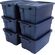Rubbermaid Roughneck 収納ボックス ネイビー 6個セット (RMRT030003) / STORAGE BOX NAVY 3GL