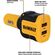 DeWalt USB 充電器 (141 9008 DW2) / MOBILE USB CHARGE 24W 2P