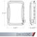TayMac コンセントボックスカバー 1ギャング ホワイト (MM110W) / COVER FLAT PLASTIC 1G WH