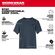 Milwaukee 半袖ワークTシャツ ブルー XXLサイズ (603BL-2X) / TEE SHIRT WRK BLU SS XXL