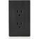 Leviton Decora 2連式コンセント ブラック (T5325-00E)