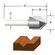 VERMONT AMERICAN　V型溝ルータービット 1/2インチ (23120) / ROUTER BIT 1/2 V-GROOVE