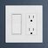 Leviton Decora Edge 単極ロッカースイッチ ホワイト 10個入 (E5601-0MW)