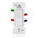 Leviton Decora Edge 3極ロッカースイッチ ホワイト 10個入 (E5603-0MW)