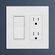 Leviton Decora Edge 改ざん防止コンセント ホワイト (E5325-0SW)