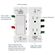 Leviton Decora Edge 改ざん防止コンセント ホワイト (E5325-0SW)