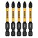 DeWalt FlexTorq プラススクリュードライバービット5点セット (DWAF2PH2IR5)