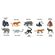 Safari Ltd Toobs絶滅危惧陸上種玩具10点セット (100109)