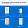 Lutron Diva 調光＆色コントロール用スマートスイッチ (DVRF-PKG1D-WH-R)
