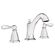 Moen Caldwell 2ハンドル式バスルーム蛇口 クロム仕上げ (WS84440)