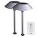 Feit OneSync ソーラーパワー式LED通路ライト ブラッシュニッケル 2個入 (PATHWAY LT LED NCKL 2PK )