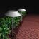 Feit OneSync ソーラーパワー式LED通路ライト ブラッシュニッケル 2個入 (PATHWAY LT LED NCKL 2PK )
