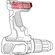 StealthMounts Milwaukee M18 ツールホルダー4個入 (TM-MW18-RED-4)