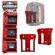 StealthMounts Milwaukee M18 バッテリーマウントホルダー 6個入 (BM-MW18-RED-6)