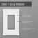 Lutron Claro ウォールプレート アーモンド (CW-1-LA)