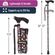 Brazos Walking Sticks バブル柄折り畳み式ステッキ (502-2000-5100)