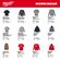 Milwaukee Freeflex 男性用長袖ワークTシャツ ブラック Mサイズ (604B-M)