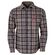 Milwaukee Gridiron 襟付フランネルシャツ グレー XLサイズ (M551G-XL)