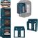 StealthMounts Makita 18V LXT バッテリーホルダー ブルー 6個入 (BM-MK18-BLU-6)