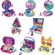 Mattel Polly Pocket ポケットワールド 4個セット (JFG56)