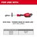 Milwaukee M18 Fuel Quik-Lok ゴム製ほうきアタッチメント (49-16-2740)