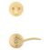 Kwikset Sedona レバー&シングルシリンダーデッドボルト サテンブラス (99910-074)