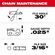 Milwaukee M18 Fuel チェーンソー用チェーン (49-16-2752)