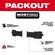 Milwaukee PACKOUT ツールボックス用アタッチメントマウント (48-22-8601)