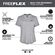 Milwaukee Freeflex 女性用半袖Tシャツ グレー XLサイズ (F452G-XL)