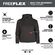 Milwaukee Freeflex 女性用パーカー ブラック Lサイズ (F251B-L)