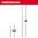 Milwaukee Tool 伸縮性レーザーポール (48-35-1511)