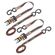 Keeper KwikFeed ラチェットタイダウン グレー 500ポンド 2個入 (43570)