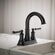 Kohler Facile センターセットバスルームシンク蛇口 マットブラック (R38805-4D-BL)