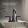 Kohler Facile センターセットバスルームシンク蛇口 マットブラック (R38805-4D-BL)