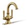 Kohler Facile センターセットバスルームシンク蛇口 ブラス (R38518-4D-2MB)