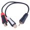 Monster Cable RCA アダプターケーブル (140292-00) / ADAPTER "Y" RCA 1M TO 2F