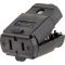 Leviton サーモプラスティック製偏光コネクター 15A ブラック 10パック (00102-0EP) / CONNECTOR 2WIRE 15A BLK